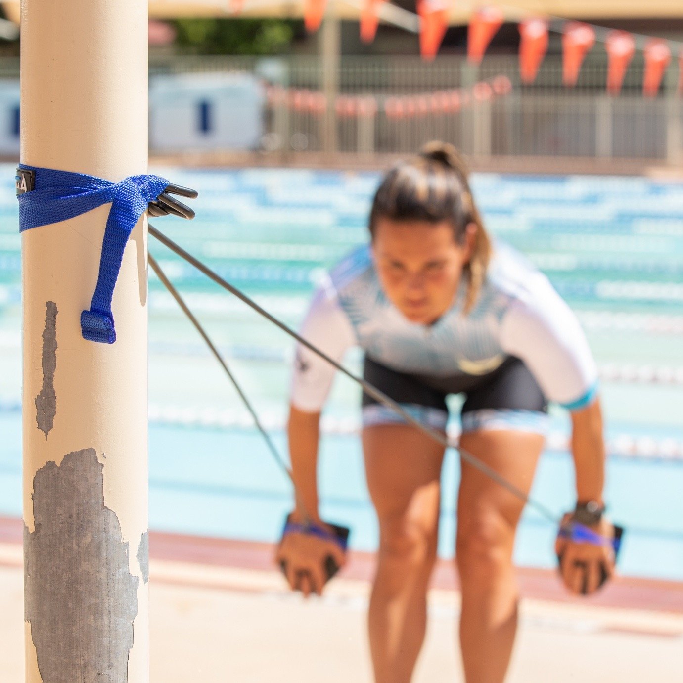 Swimming Dry Land Stretch Cords With Paddles