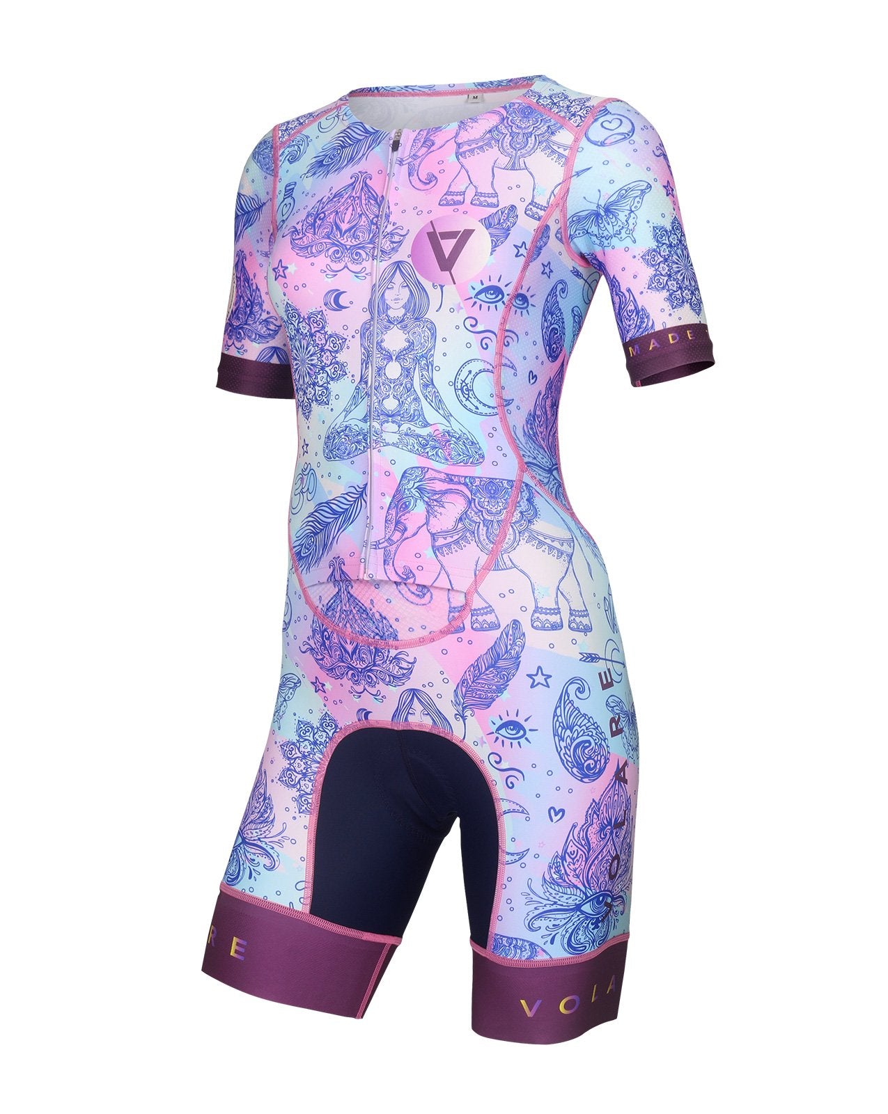 Volare Womens Hippie Sleeved Tri Suit